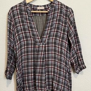 CP Shades Plaid Double Cotton Tunic